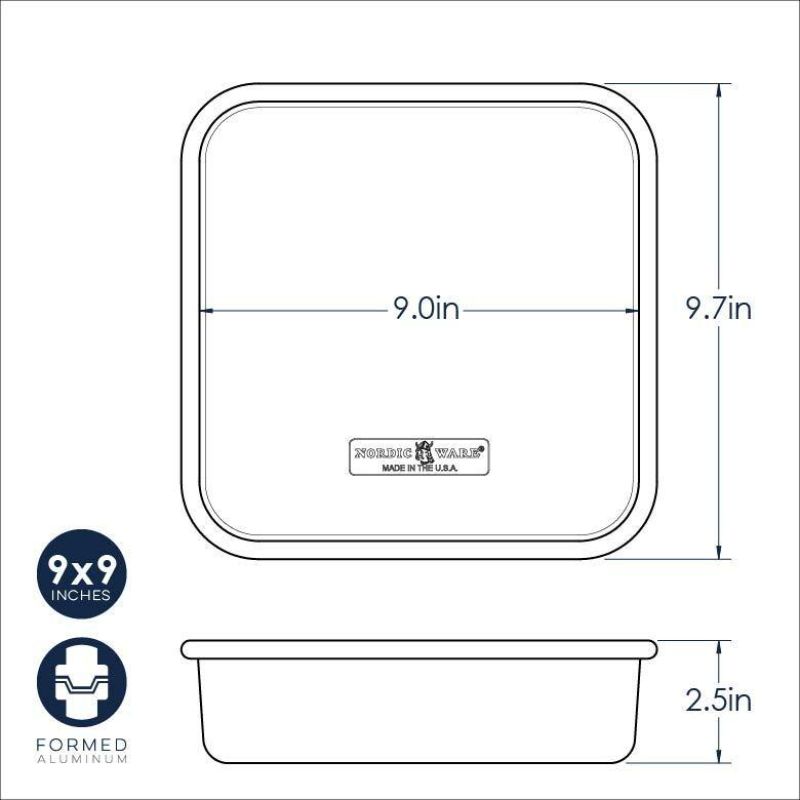 Nordic Ware Naturals® Square Cake Pan Large | 9"
