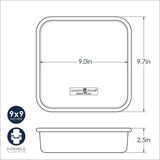 Nordic Ware Naturals® Square Cake Pan Large | 9"