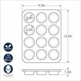 Nordic Ware Nonstick Muffin Pan | 12-Cup