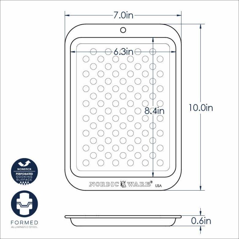 Nordic Ware Nonstick Compact Ovenware Crisping Sheet