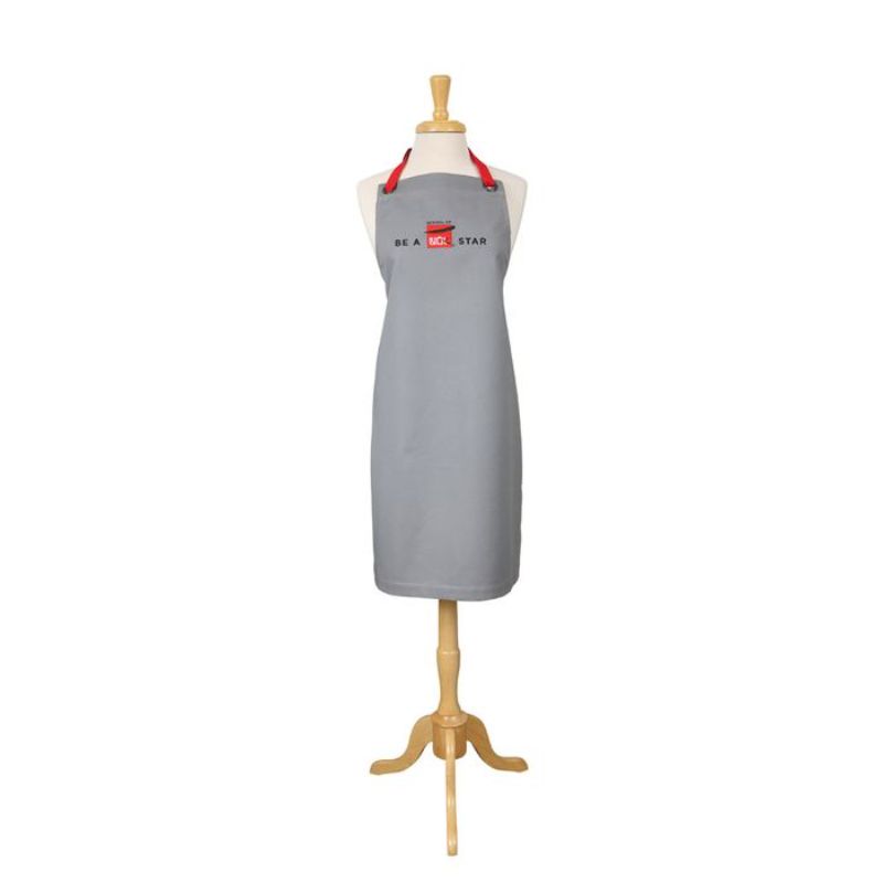 Stylish 90cm School of Wok apron in durable cotton, featuring an embroidered logo, perfect for home cooks and gifts.