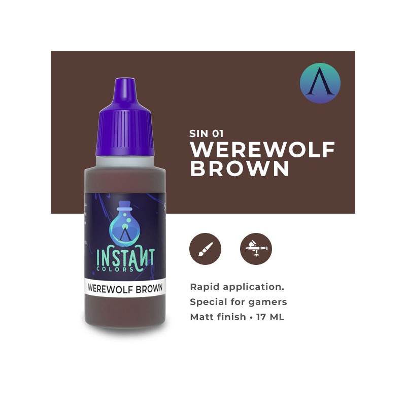 Scale 75 - Instant Colors - Werewolf Brown 17ml - Model Paint