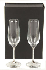 Crystal Champagne Flute Set of  2