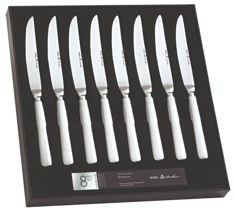 Wilkie Edinburgh 18/10 8 Piece Steak Knife Set