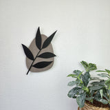 Wall Art - Floral Pebble Willow Leaves (25.1cm)