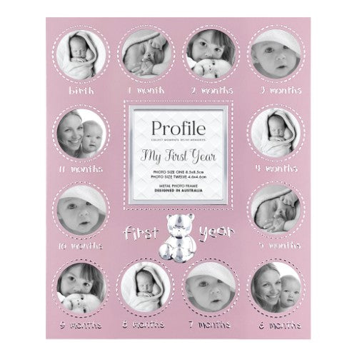 First Year Blue Metal Baby Frame 13 Photos  - Type 3