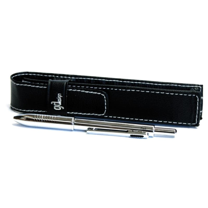 GDESIGN 3IN1 ANODISED BARREL PEN LEATHER CASE