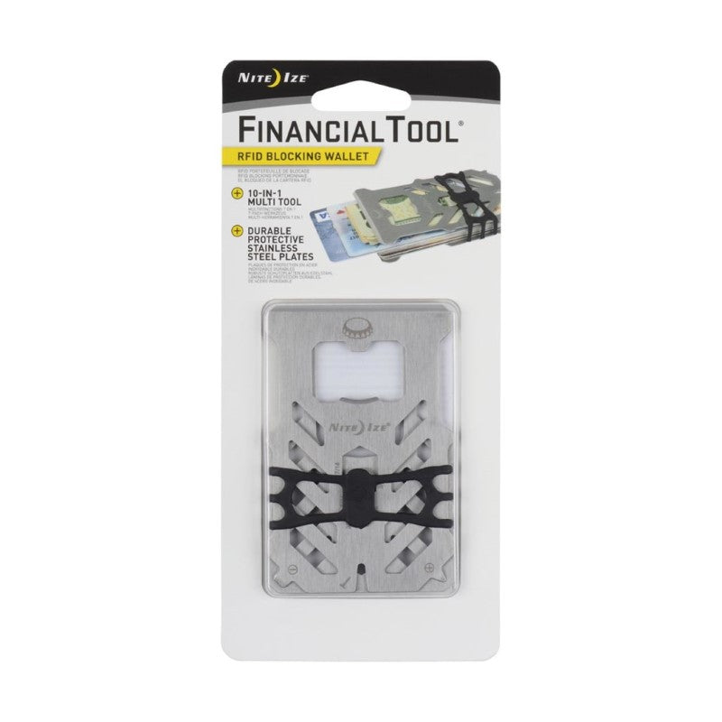 NITE IZE FIN. TOOL RFID BLOCKING WALLET STAINLESS
