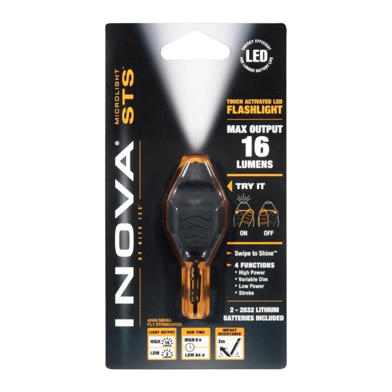 NITE IZE MICROLIGHT STS - SMOKE/BLACK