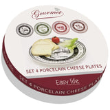 DAKOTA GOURMET DESSERT PLATES ASSTD 4PCE SET