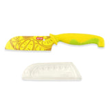 4IN SANTOKU WITH SHEATH LEMON