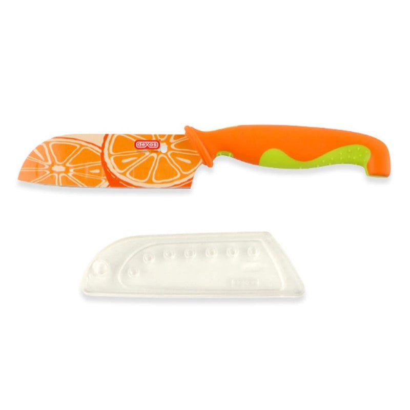 4IN SANTOKU WITH SHEATH ORANGE