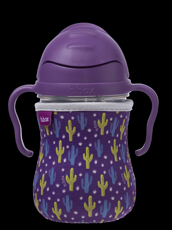 B.BOX SIPPY CUP NEOPRENE SLEEVE-CACTUS CAPERS