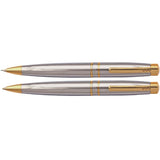 SCRIPTO TRIBUTE BALLPOINT MECHANICAL PENCIL CHROME / GOLD