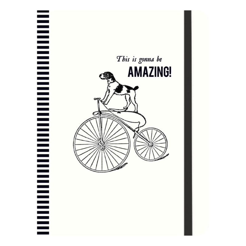 ALICE SCOTT CYCLING DOG GILDED JOURNAL