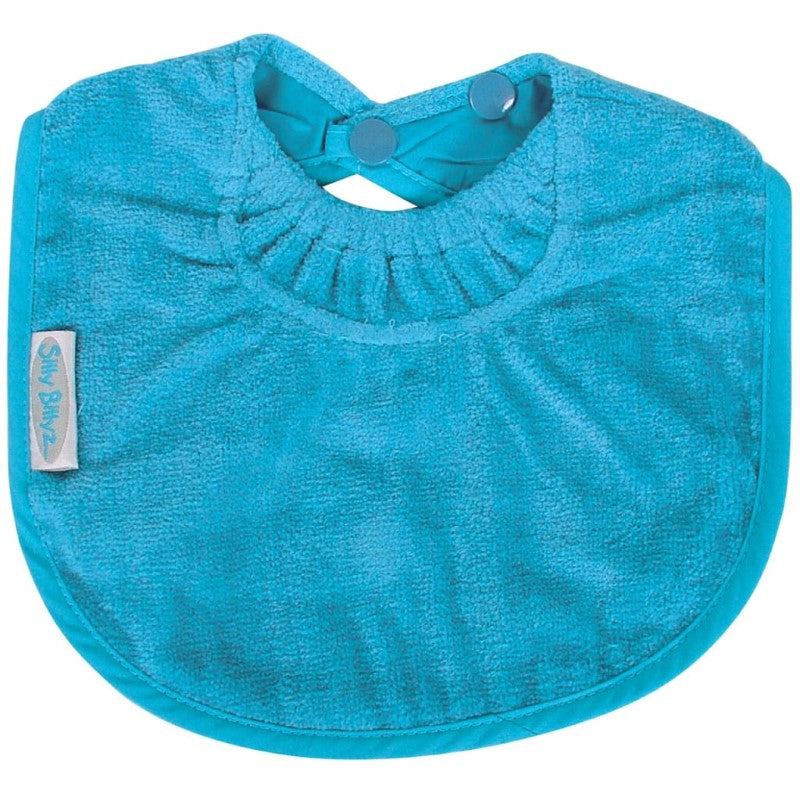 SILLY BILLYZ TOWEL BIBLET AQUA BLUE