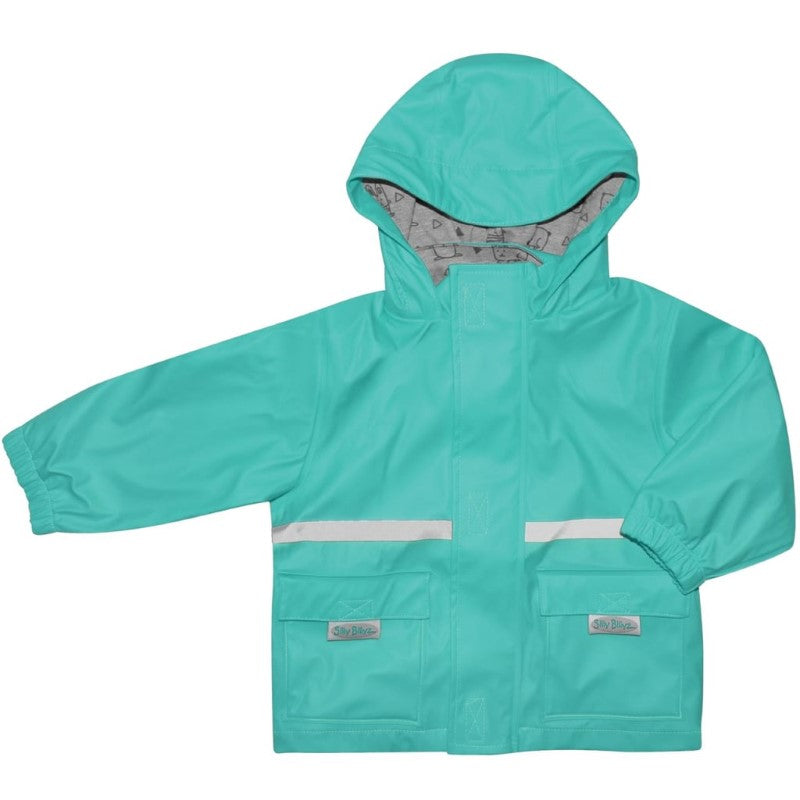 SILLY BILLYZ WATERPROOF JACKET AQUA MEDIUM