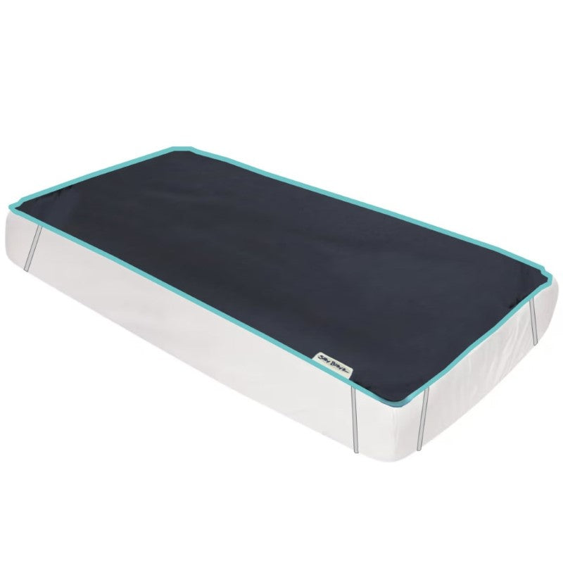SILLY BILLYZ NYLON NAVY MATTRESS PROTECTOR