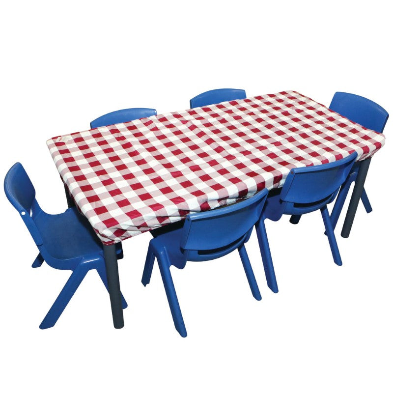 SILLY BILLYZ TABLECLOTH150CMX60CM GINGHAM RED