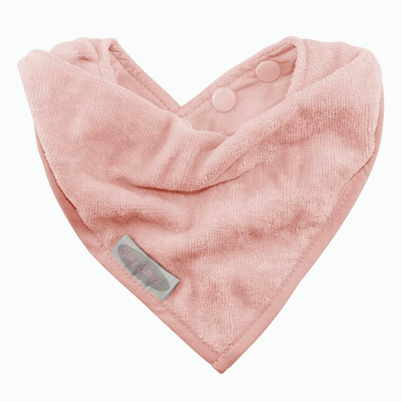 SILLY BILLYZ TOWEL BANDANA BIB ANTIQUE PINK