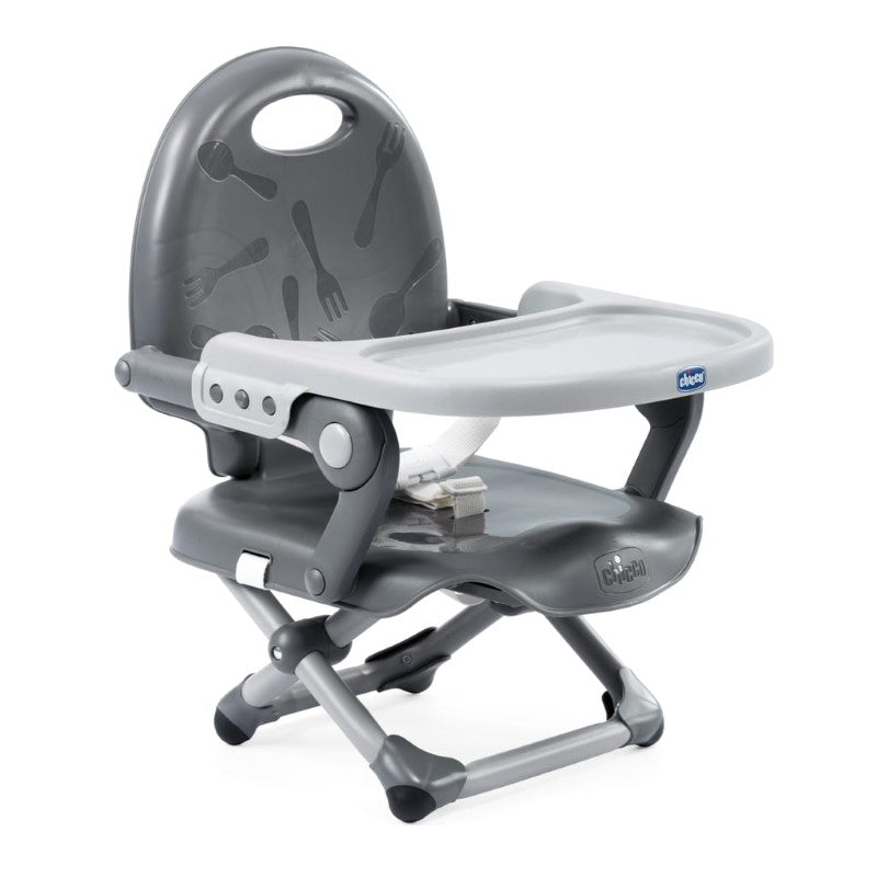 CHICCO BOOSTER SEAT: POCKET SNACK - DARK GREY