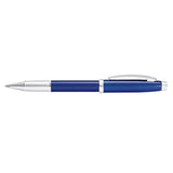 SHEAFFER® 100 9339 GLOSSY BLUE ROLLERBALL PEN WITH CHROME TRIM