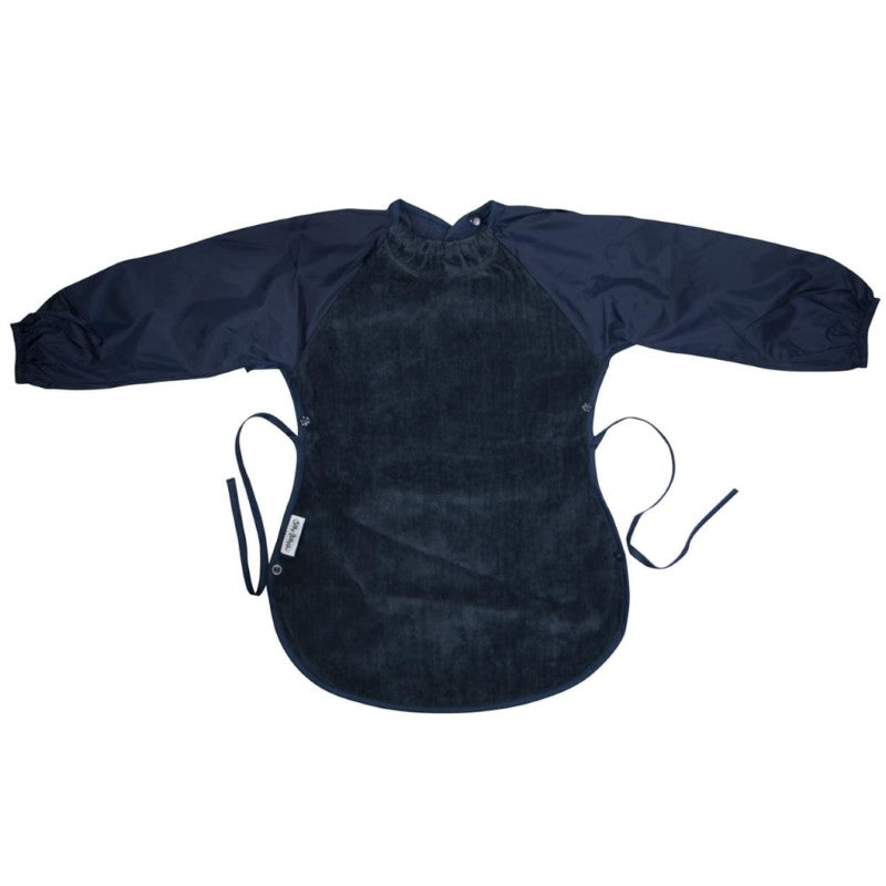 SILLY BILLYZ TOWEL MESSY EATER BIB NAVY