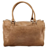 ISOKI DOUBLE ZIP SATCHEL LATTE