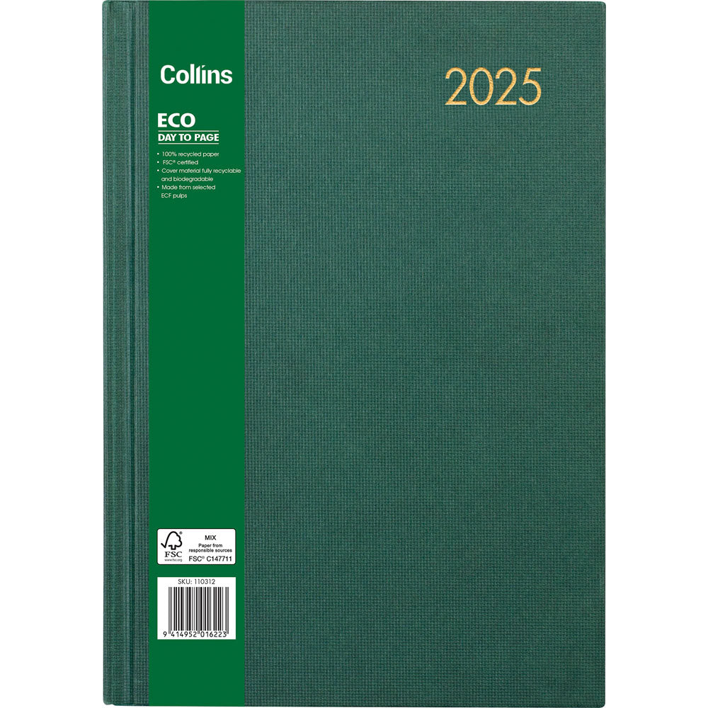 Collins Eco A41 Day Per Page Diary Odd Year
