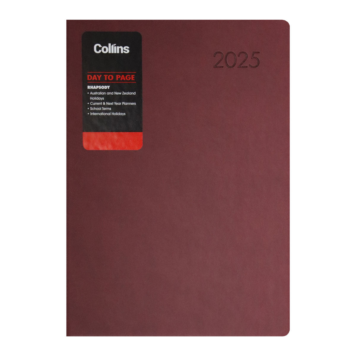 Collins Rhapsody A51 Day To Page Diary Odd Year Maroon