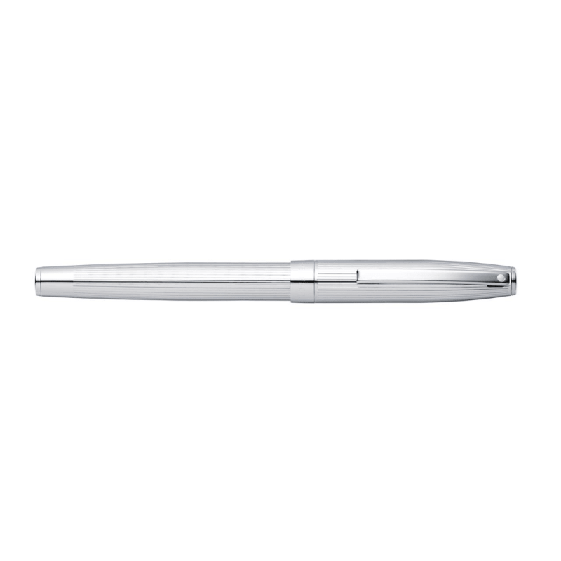 SHEAFFER SAGARIS CHROME/ENGRAVED FINE FOUNTAIN PEN