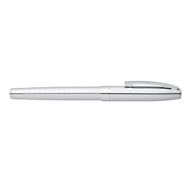 SHEAFFER SAGARIS CHROME/ENGRAVED FINE FOUNTAIN PEN