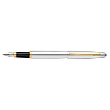 SHEAFFER® VFM 9422 POLISHED CHROME FOUNTAIN PEN WITH GOLD-TONE TRIM - FINE