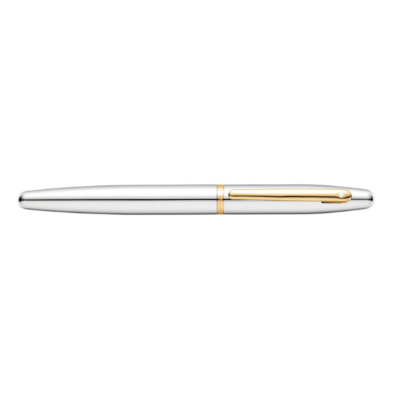 SHEAFFER® VFM 9422 POLISHED CHROME FOUNTAIN PEN WITH GOLD-TONE TRIM - MEDIUM