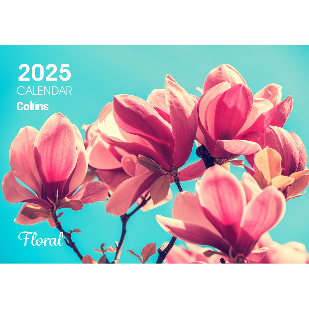 Collins Wall Calendar A4 NZ Floral Odd Year