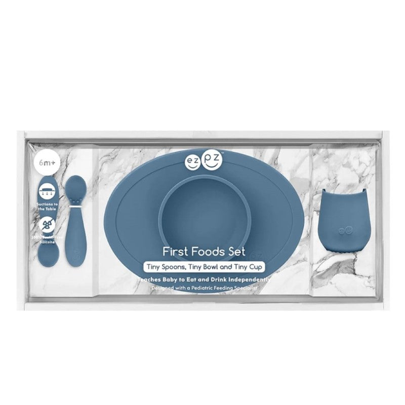 EZPZ TINY FIRST FOOD SET INDIGO
