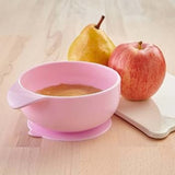CHICCO SILICONE SUCTION BOWL PINK 6M+