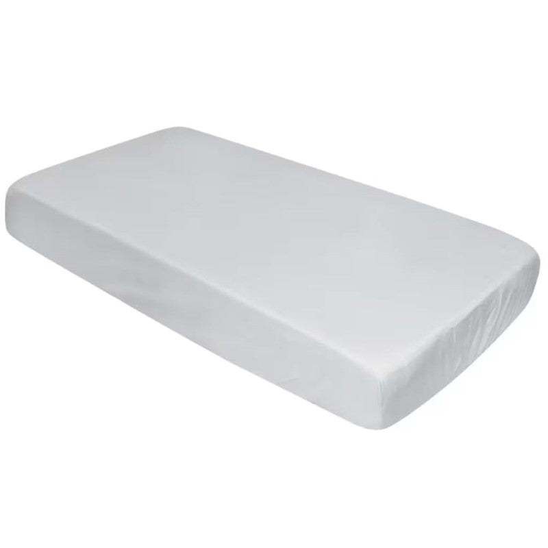 SILLY BILLYZ COT SHEET FITTED SILVER POLYCOTTON