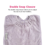 SILLY BILLYZ TOWEL PLAIN LARGE BIB LAVENDER