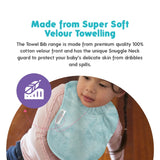 SILLY BILLYZ TOWEL PLAIN LARGE BIB MAITAI BAY