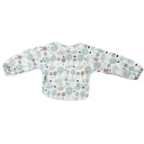 NYLON SMALL LONG SLEEVE BIB FLOATING WHALES