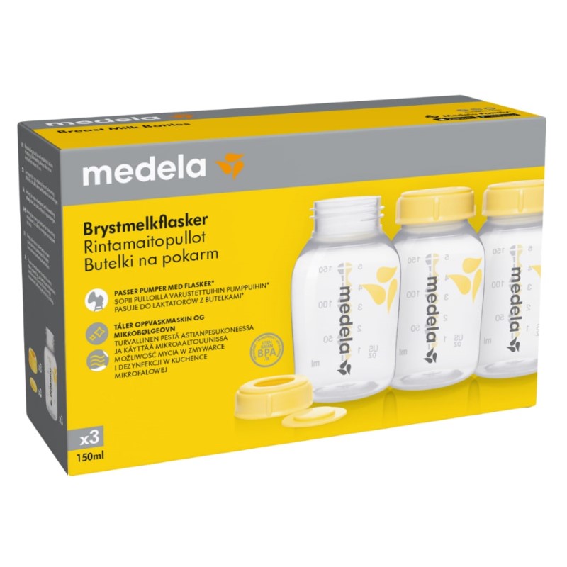 MEDELA BREAST MILK BOTTLE PP 150ML 3PK