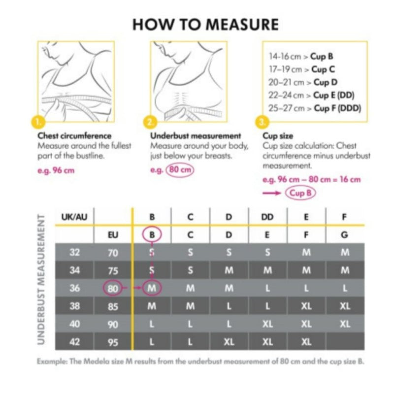 MEDELA KEEP COOL ULTRA MAT/NURSING BRA BLK M