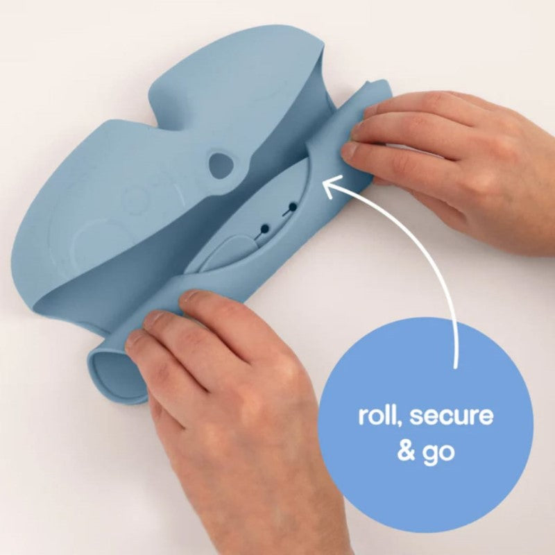 B.BOX SILICONE BIB - LULLABY BLUE