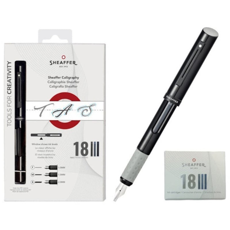 SHEAFFER CALLIGRAPHY MINI KIT BLACK- F/ M/ B NIBS