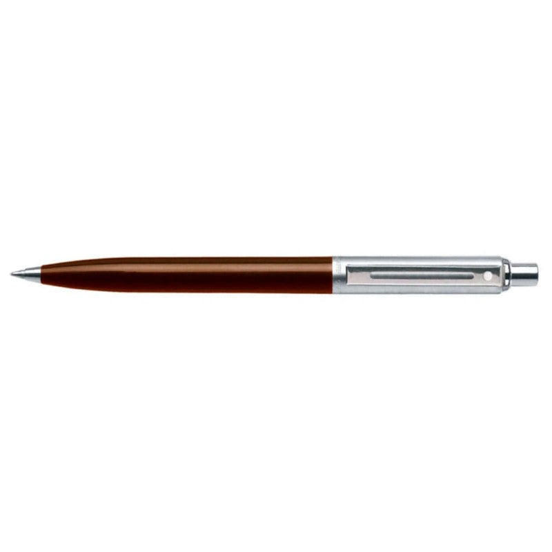 SHEAFFER SENTINEL COFFEE CHROME + CHROME PT BALLPOINT PEN