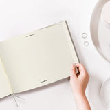 Plush Linen Grey Blue Slip-in Photo Album 200 Photos