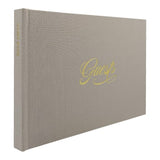 Plush Linen Grey Blue Slip-in Photo Album 200 Photos