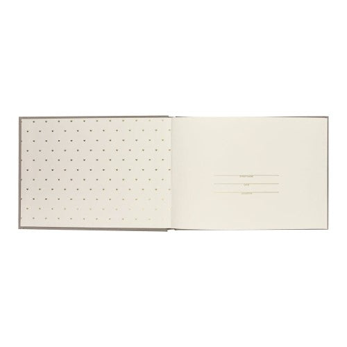 Plush Linen Grey Blue Slip-in Photo Album 200 Photos
