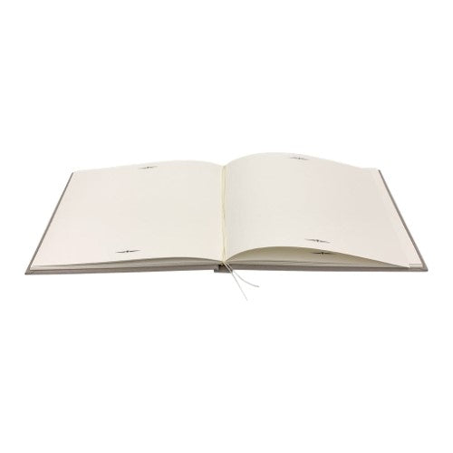 Plush Linen Grey Blue Slip-in Photo Album 200 Photos